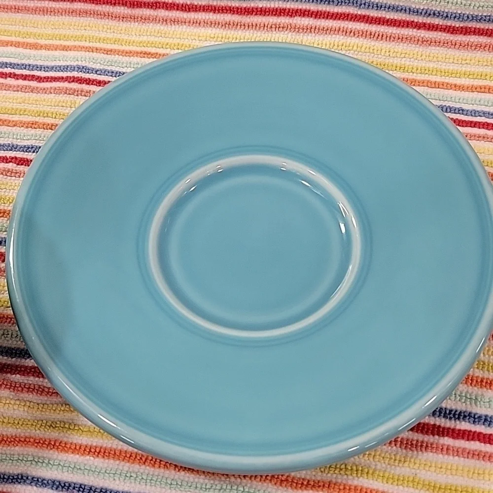Fiesta Chili Bowl/Jumbo Saucer Set Turquoise P86